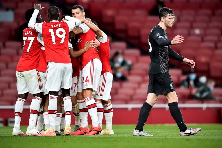 Arsenal came back against the champion, Liverpool, and left him without a record option