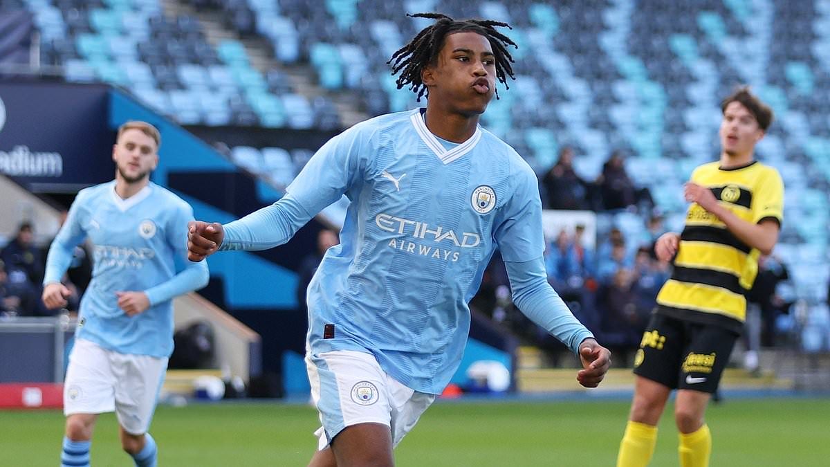 Premier League Legend's Son Shines In UEFA Youth League Debut As Haaland Swaps Jersey At Half-Time