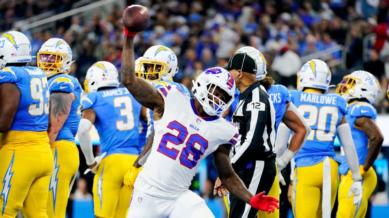 Buffalo Bills Edge Los Angeles Chargers 24-22 In Nail-Biter